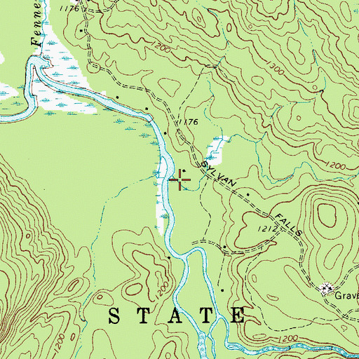 Topographic Map of Mud Pond Outlet, NY