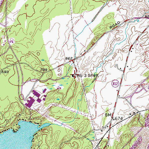 Topographic Map of Number 3 Shaft, NY