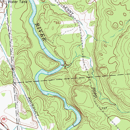 Topographic Map of O'Malley Brook, NY