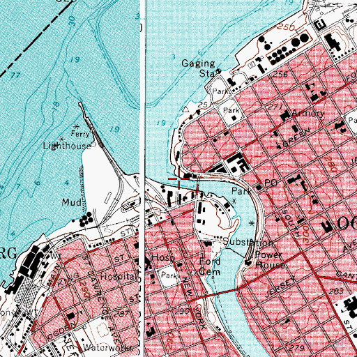 Topographic Map of Oswegatchie River, NY