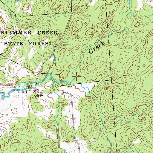 Topographic Map of Paddy Brown Brook, NY
