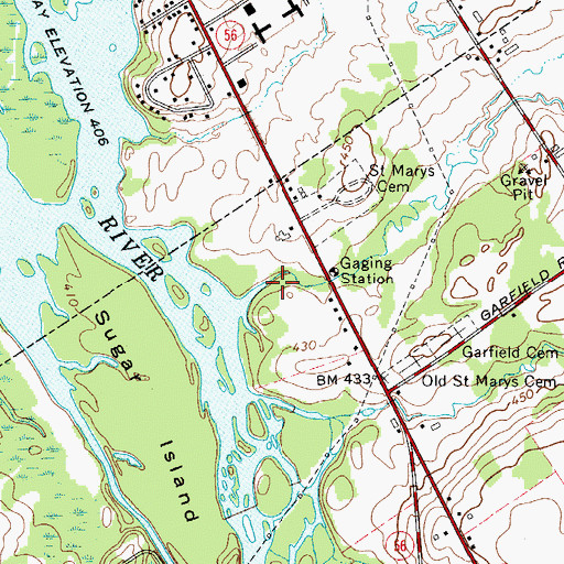 Topographic Map of Parkhurst Brook, NY