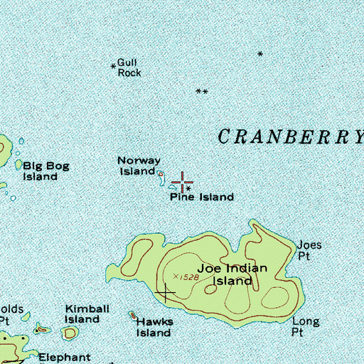 Topographic Map of Pine Island, NY