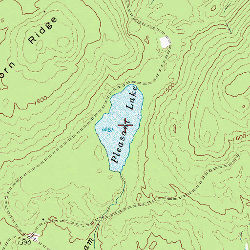 Topographic Map of Pleasant Lake, NY