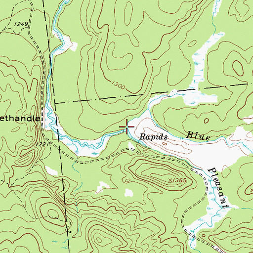 Topographic Map of Pleasant Lake Stream, NY