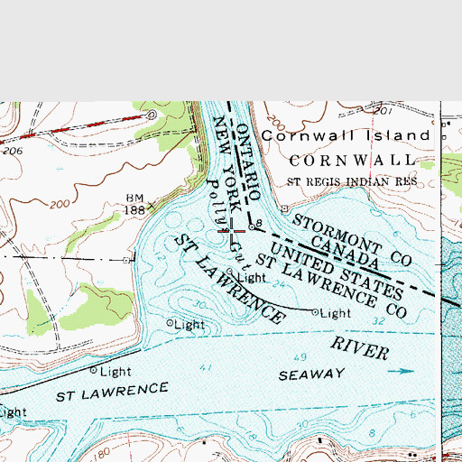 Topographic Map of Polly Gut, NY