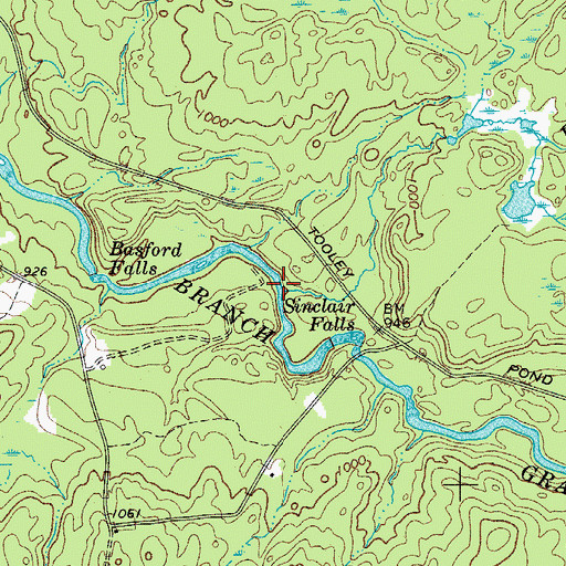 Topographic Map of Randall Brook, NY