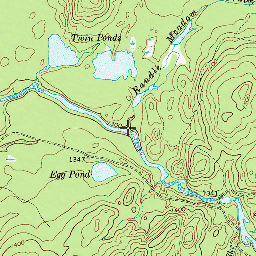 Topographic Map of Randle Meadow Brook, NY