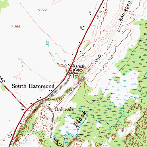 Topographic Map of Rarick Cemetery, NY