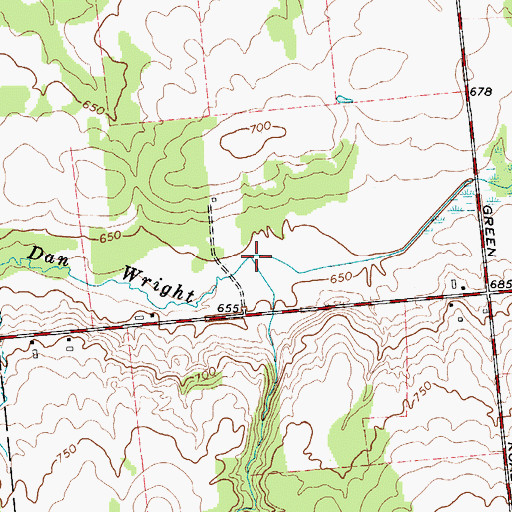 Topographic Map of Rosenbarker Brook, NY