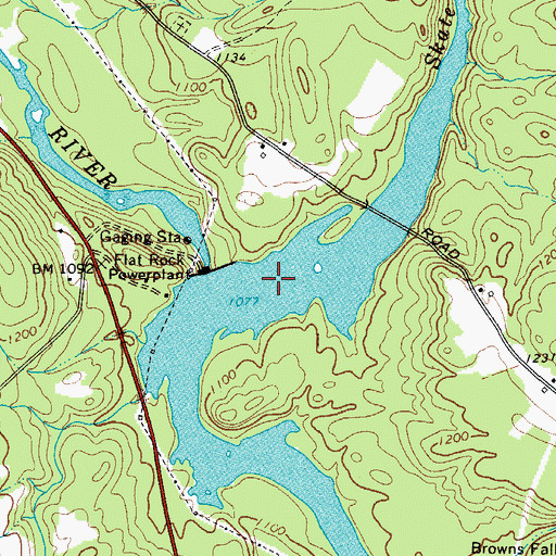Topographic Map of Skate Creek, NY
