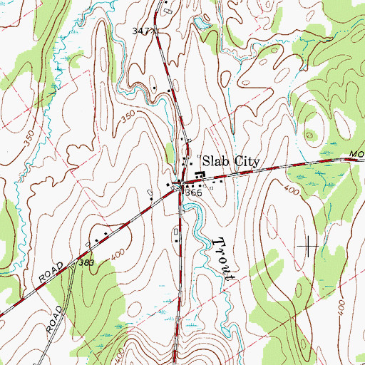 Topographic Map of Slab City, NY