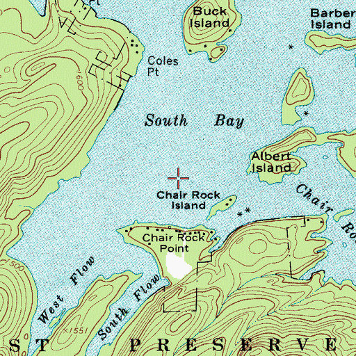 Topographic Map of South Bay, NY
