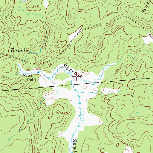 Topographic Map of South Brook, NY