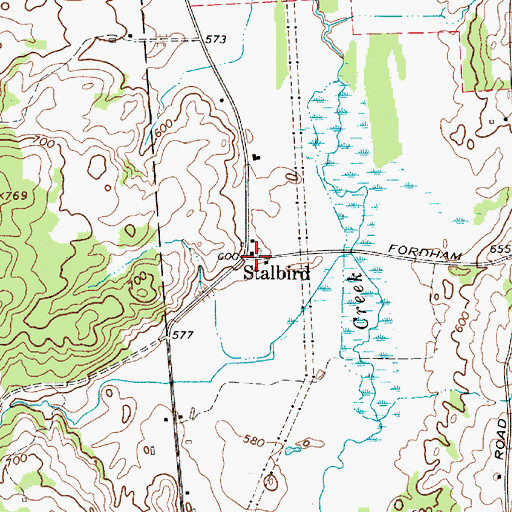 Topographic Map of Stalbird, NY
