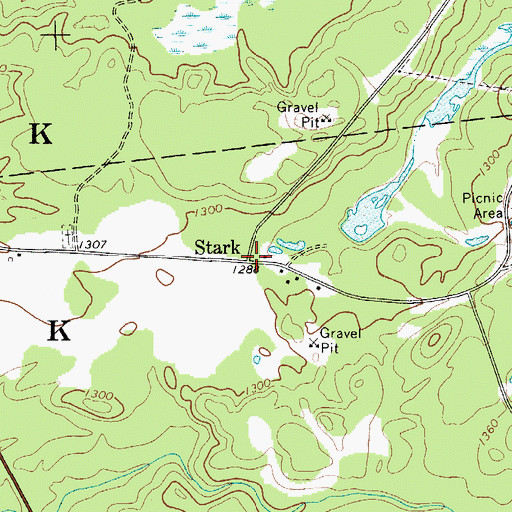 Topographic Map of Stark, NY