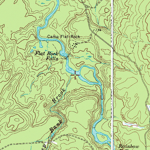 Topographic Map of Steep Bank Brook, NY