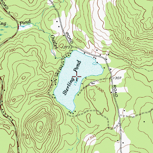 Topographic Map of Sterling Pond, NY