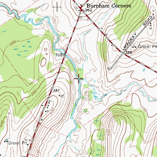 Topographic Map of Stony Brook, NY