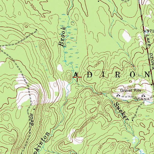 Topographic Map of Sucker Brook, NY