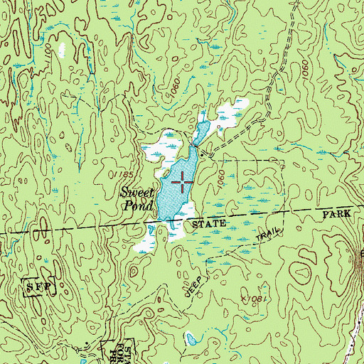 Topographic Map of Sweet Pond, NY