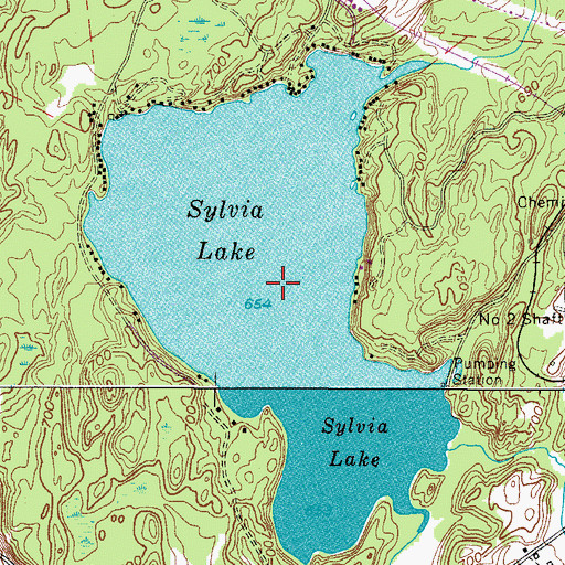 Topographic Map of Sylvia Lake, NY