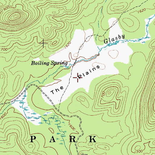 Topographic Map of The Plains, NY