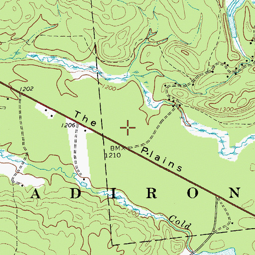 Topographic Map of The Plains, NY