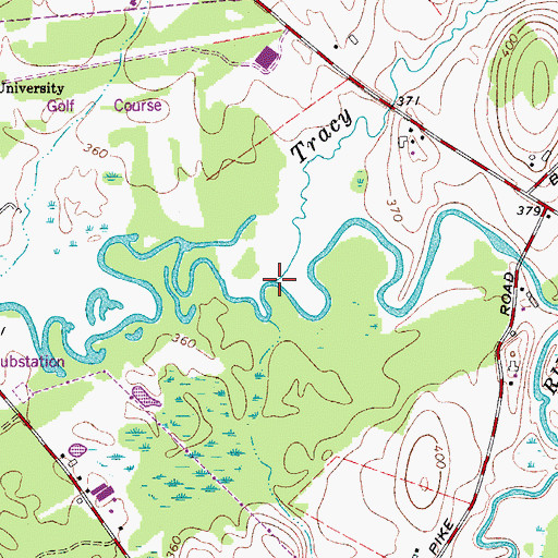 Topographic Map of Tracy Brook, NY