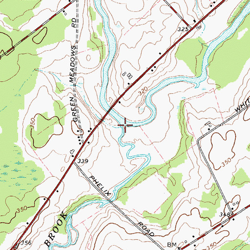Topographic Map of Trout Brook, NY