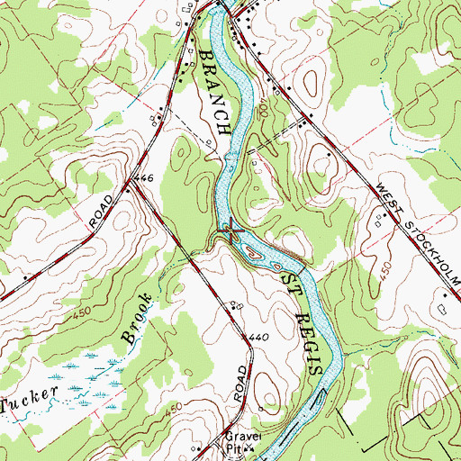 Topographic Map of Tucker Brook, NY