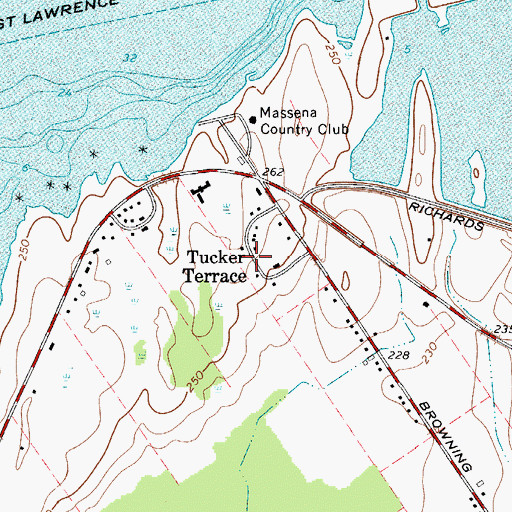 Topographic Map of Tucker Terrace, NY