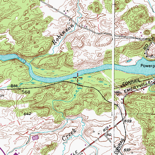 Topographic Map of Turnpike Creek, NY