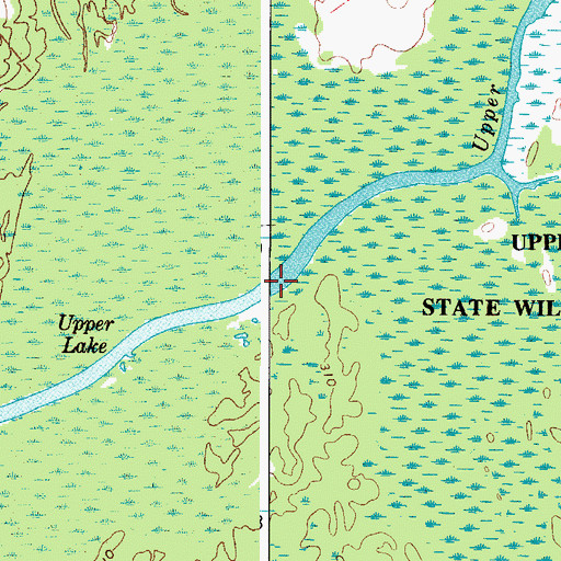 Topographic Map of Upper Lake, NY