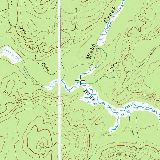 Topographic Map of Webb Creek, NY