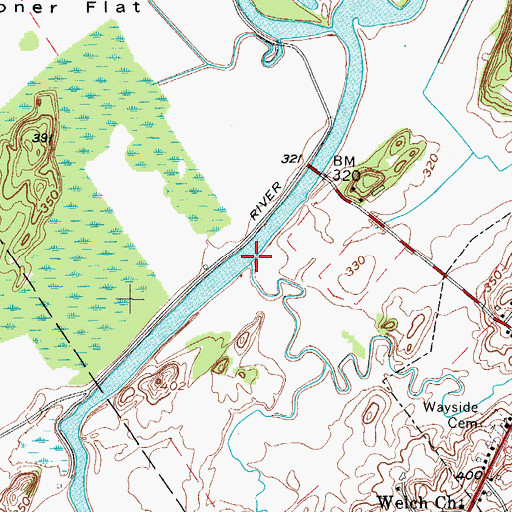 Topographic Map of Boland Creek, NY