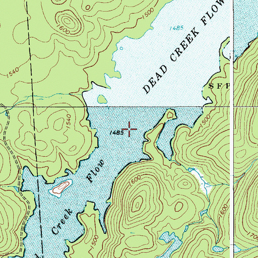 Topographic Map of Dead Creek Flow, NY