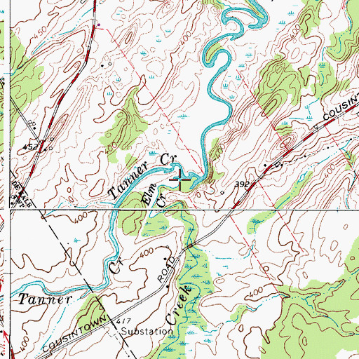 Topographic Map of Elm Creek, NY