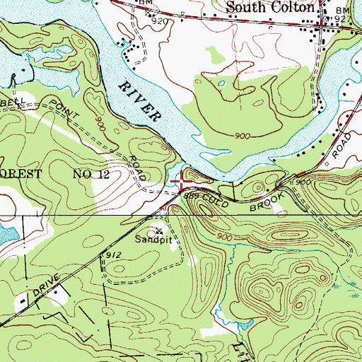 Topographic Map of Little Cold Brook, NY