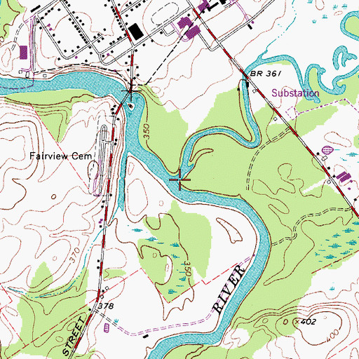 Topographic Map of Little River, NY