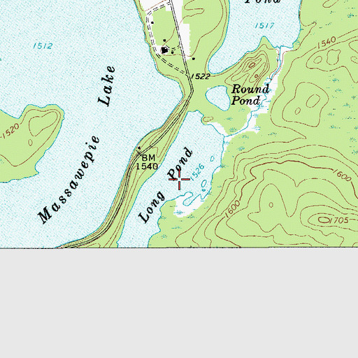 Topographic Map of Long Pond, NY