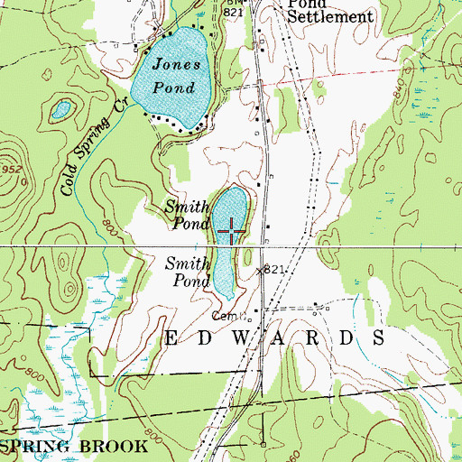 Topographic Map of Smith Pond, NY