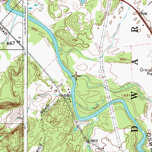 Topographic Map of Stammer Creek, NY