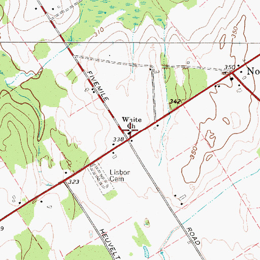 Topographic Map of White Church, NY