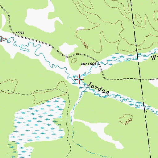 Topographic Map of Willis Brook, NY