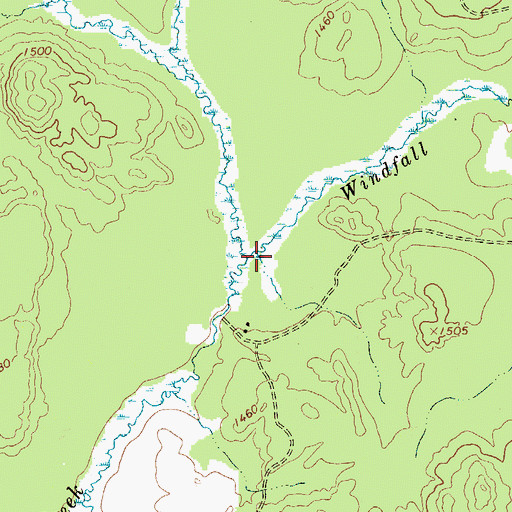 Topographic Map of Windfall Brook, NY