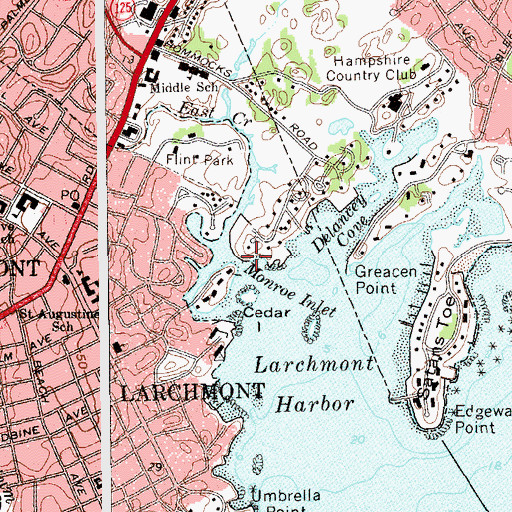 Topographic Map of East Creek, NY
