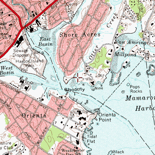 Topographic Map of Otter Creek, NY