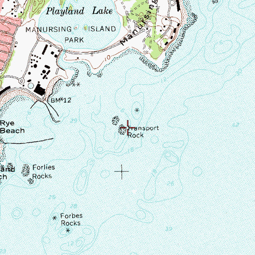 Topographic Map of Transport Rock, NY