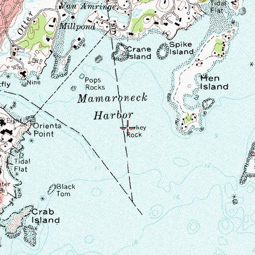 Topographic Map of Turkey Rock, NY